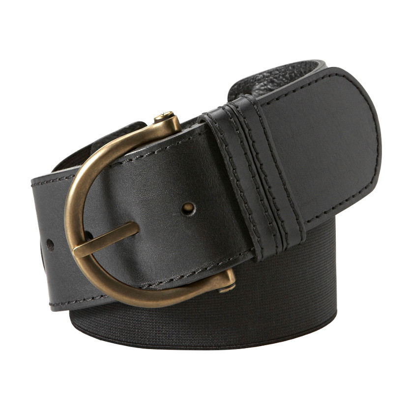 BT3893 - Wide Leather Stretch Belt