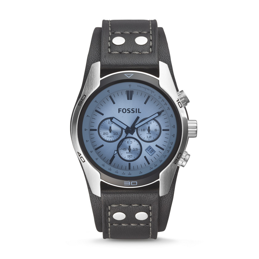 CH2564 - Coachman Chronograph Leather Watch - Black 125.00