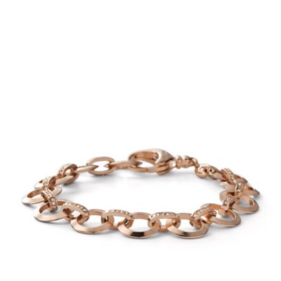 Fossil Glitz Charm Starter Bracelet Rose, JA5613 FOSSIL®