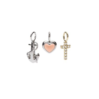 Set, FOSSIL® australia Charm Charms charms  cross  Fossil Micro JF01780